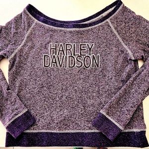 Harley Davidson cropped sweatshirt
